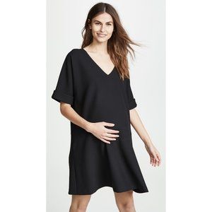 Hatch Black V-Neck Mini Dress